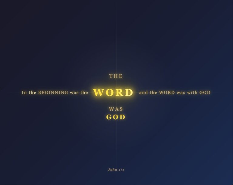In the beginning was the Word